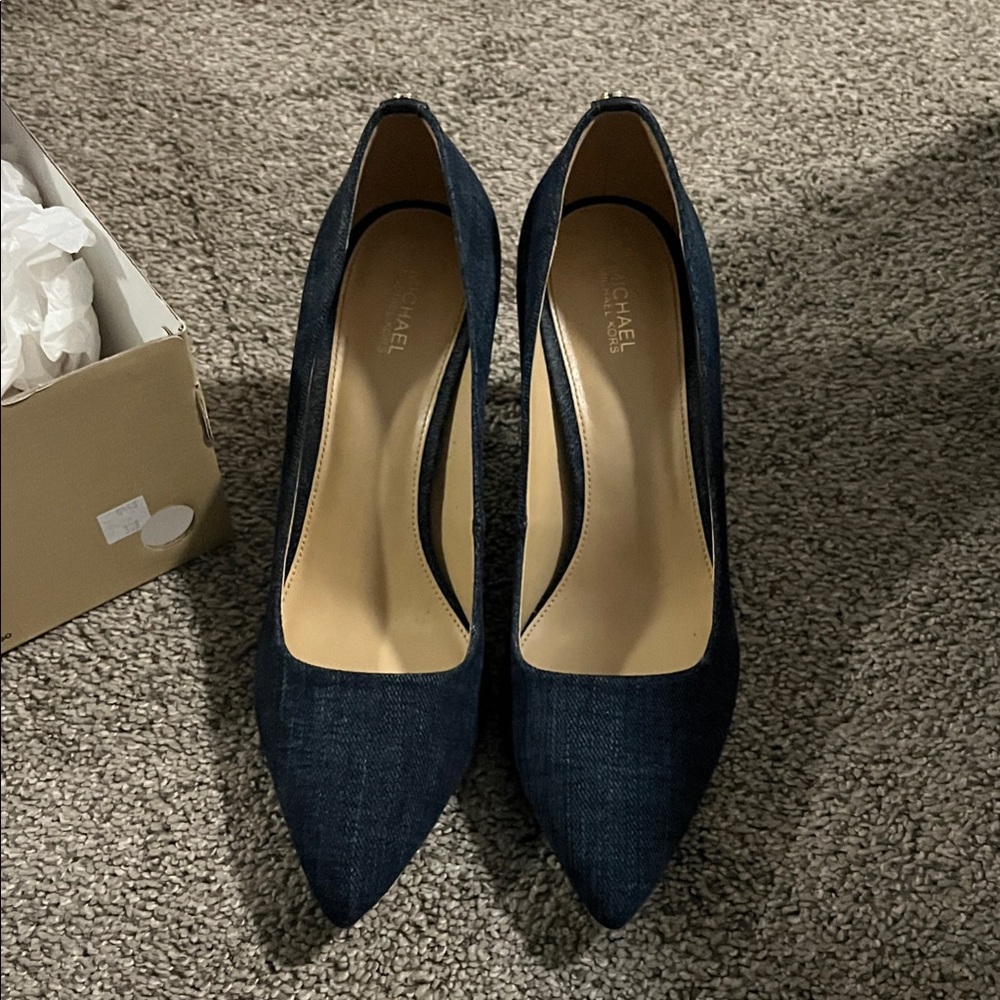 Michael Kors Dark Blue Heels